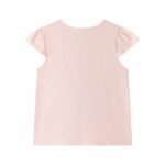 Camiseta rosa muñeca flores