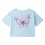parte trasera de camiseta con mariposa