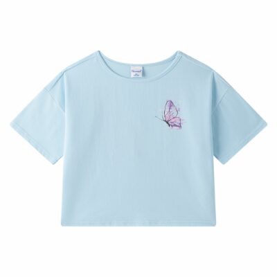 camiseta parte delantera con mariposa