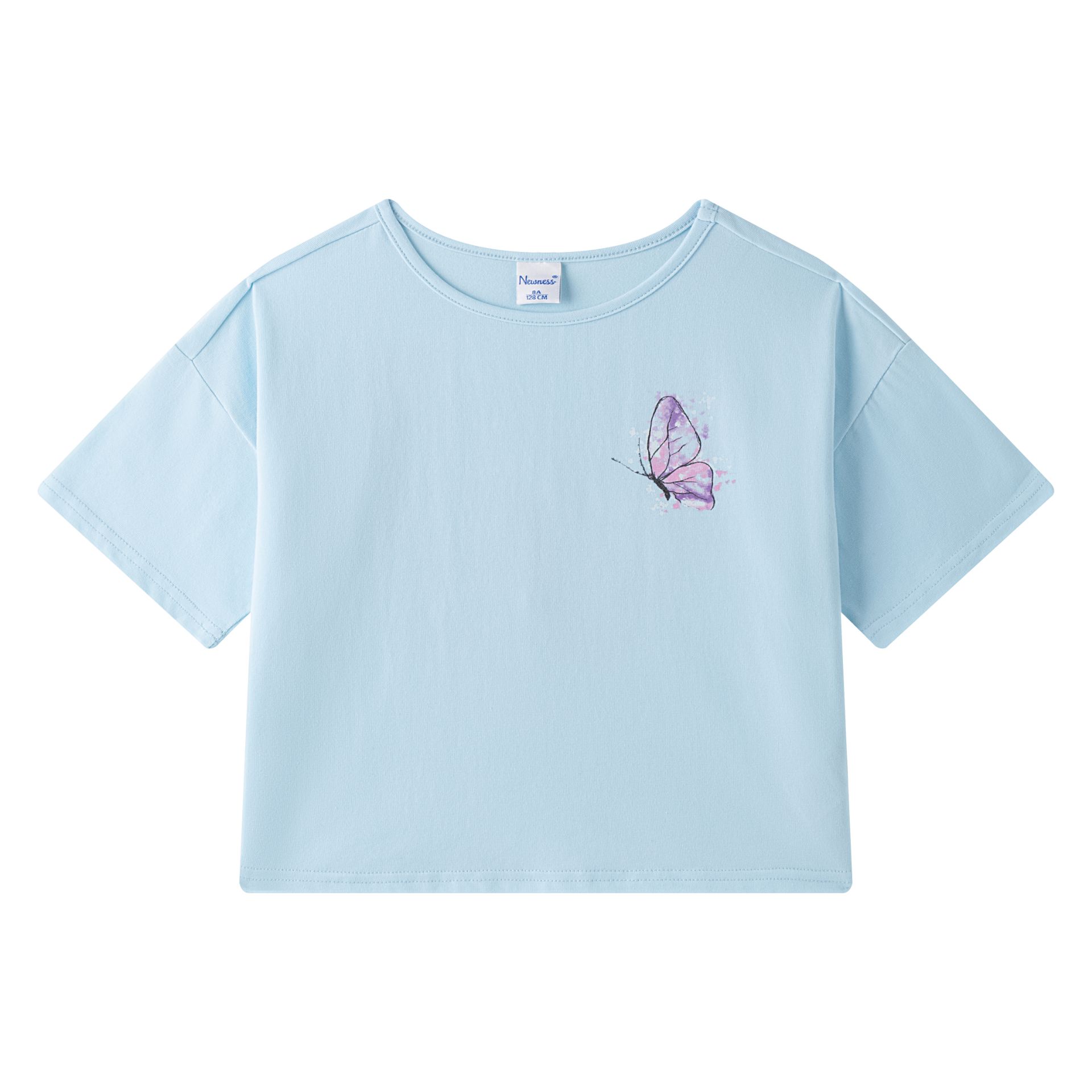 camiseta parte delantera con mariposa